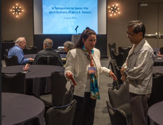 A symposium was held in memory of Jerry Nelson. (In the photograph Dr. Nelson’s wife, Jocelyn Nelson